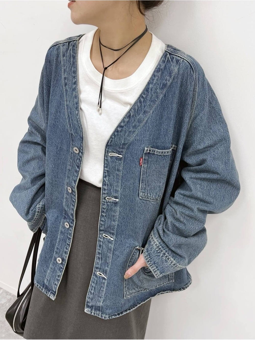 LEVIS Unisex Union Engineer Jacket Denim Cardigan Trucker Chore Size XXL Relaxed